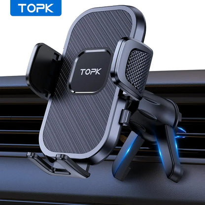 Car Air Vent Phone Holder - 360° Rotatable Adjustable Mount for Smartphones - Universal Automotive Accessory