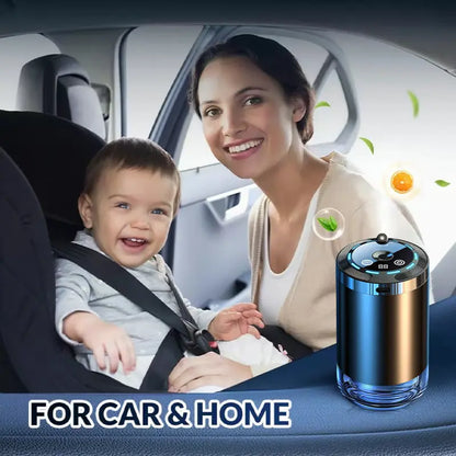Smart Touch Control Car Interior Air Freshener Diffuser - Portable Rechargeable with 5 Adjustable Mist Modes, RGB Star Projector Ambient Lighting, Long-Lasting Cologne & Ocean Scents, Ideal Gift for Women and Car Accessories