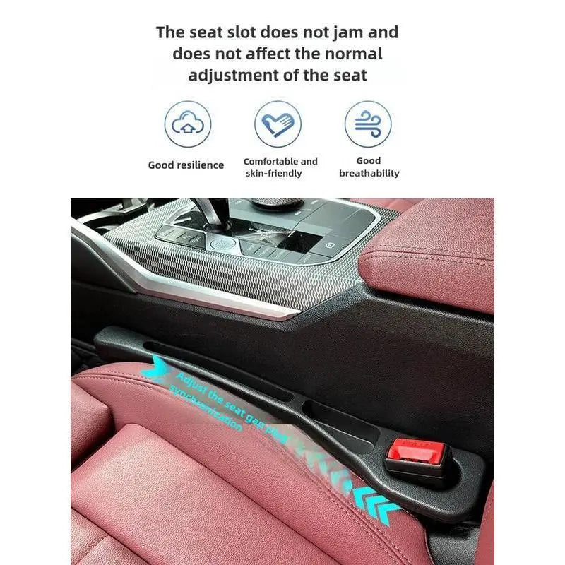Car Interior Seat Gap Filler and Organizer - Leak-Proof Storage Solution for Universal Vehicle Accessories