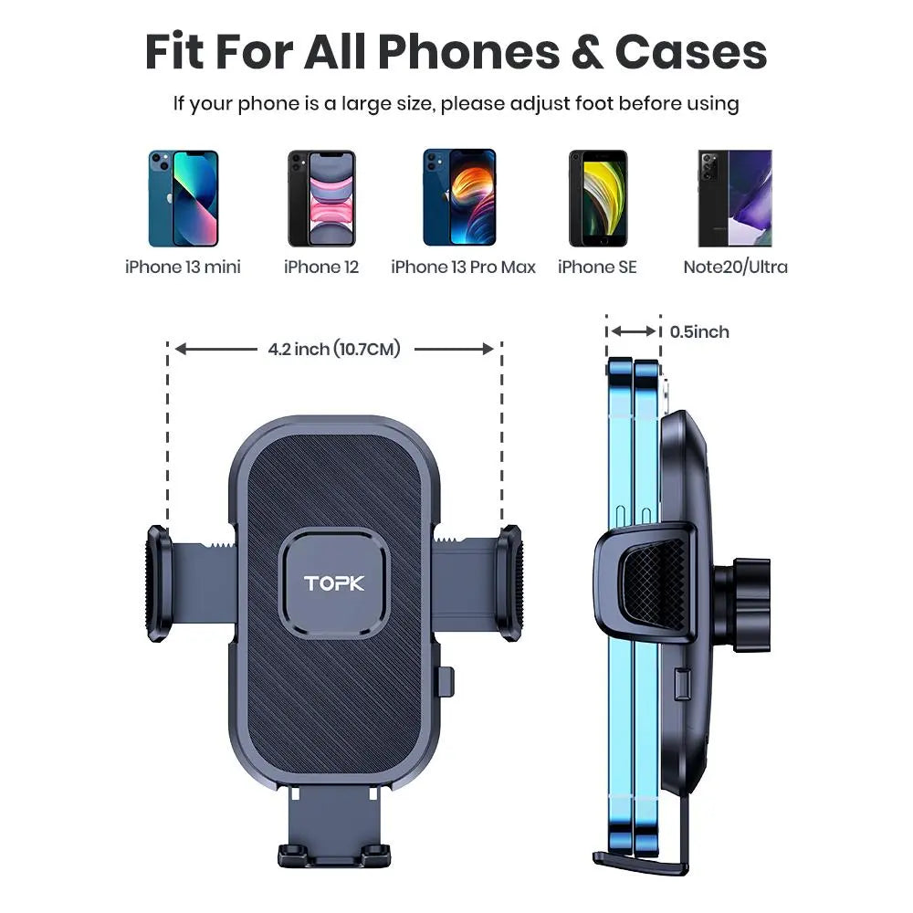 Car Air Vent Phone Holder - 360° Rotatable Adjustable Mount for Smartphones - Universal Automotive Accessory
