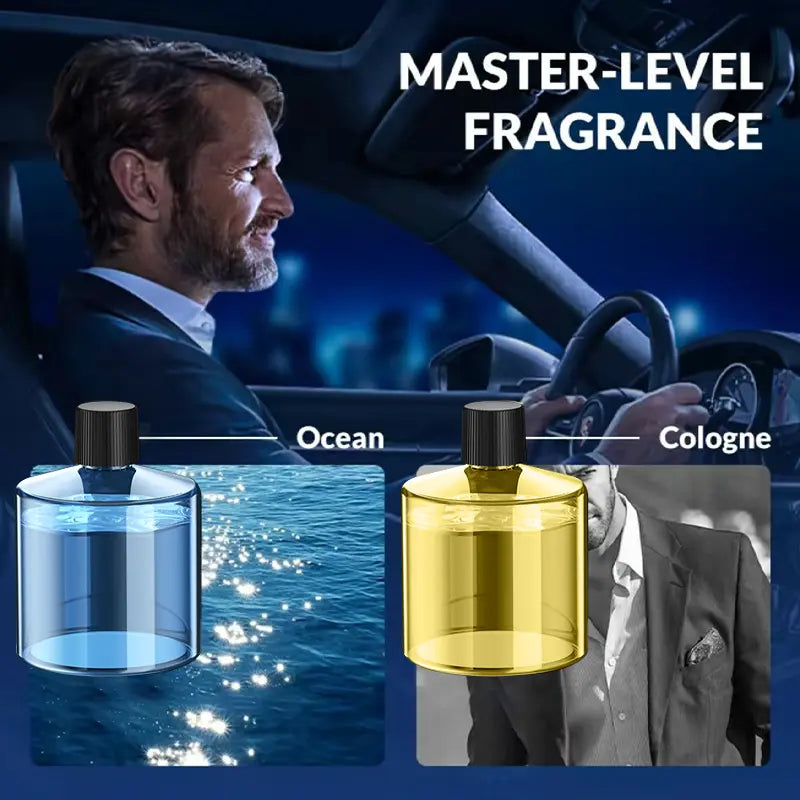 Smart Touch Control Car Interior Air Freshener Diffuser - Portable Rechargeable with 5 Adjustable Mist Modes, RGB Star Projector Ambient Lighting, Long-Lasting Cologne & Ocean Scents, Ideal Gift for Women and Car Accessories
