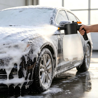 Rechargeable Cordless Electric Foam Sprayer - High Pressure Foam Cannon for Automotive Detailing, Home and Industrial Cleaning with Smart Pressure Control and Ergonomic Handle