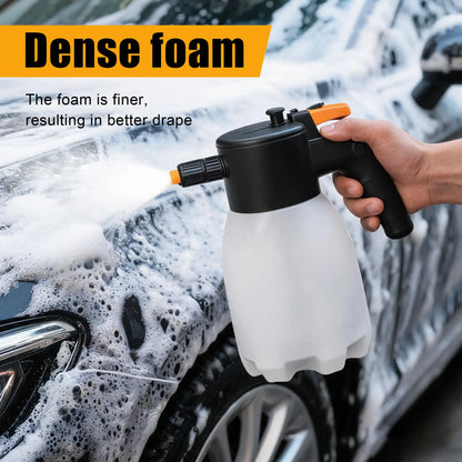 Rechargeable Cordless Electric Foam Sprayer - High Pressure Foam Cannon for Automotive Detailing, Home and Industrial Cleaning with Smart Pressure Control and Ergonomic Handle