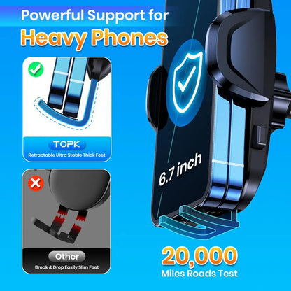 Car Air Vent Phone Holder - 360° Rotatable Adjustable Mount for Smartphones - Universal Automotive Accessory