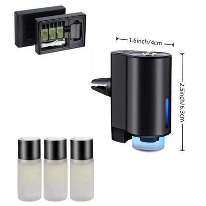 Premium Car Essential Oil Diffuser and Air Freshener - Aromatherapy Humidifier for Vehicles - Ideal Gift for Christmas and Birthdays