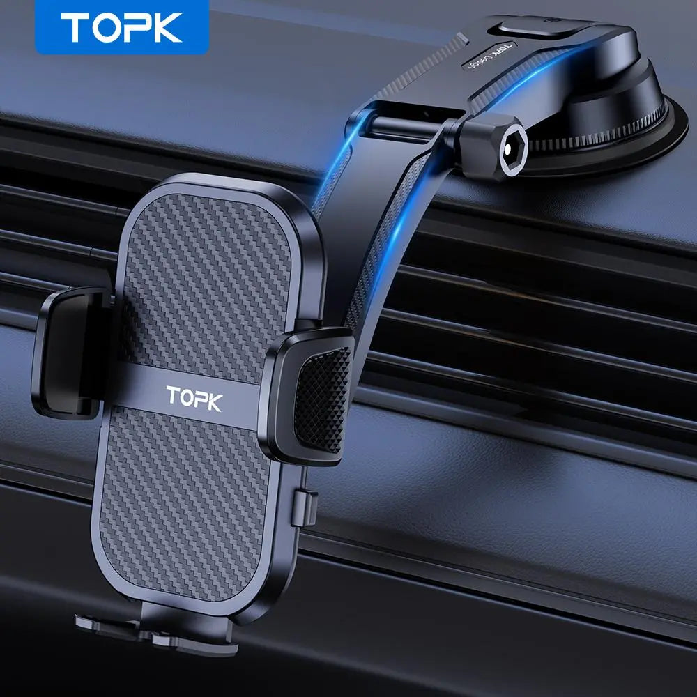 Adjustable Car Dashboard Phone Holder - Universal Mount for Mobile Devices