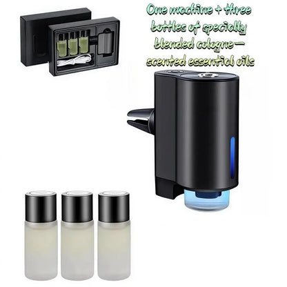 Premium Car Essential Oil Diffuser and Air Freshener - Aromatherapy Humidifier for Vehicles - Ideal Gift for Christmas and Birthdays