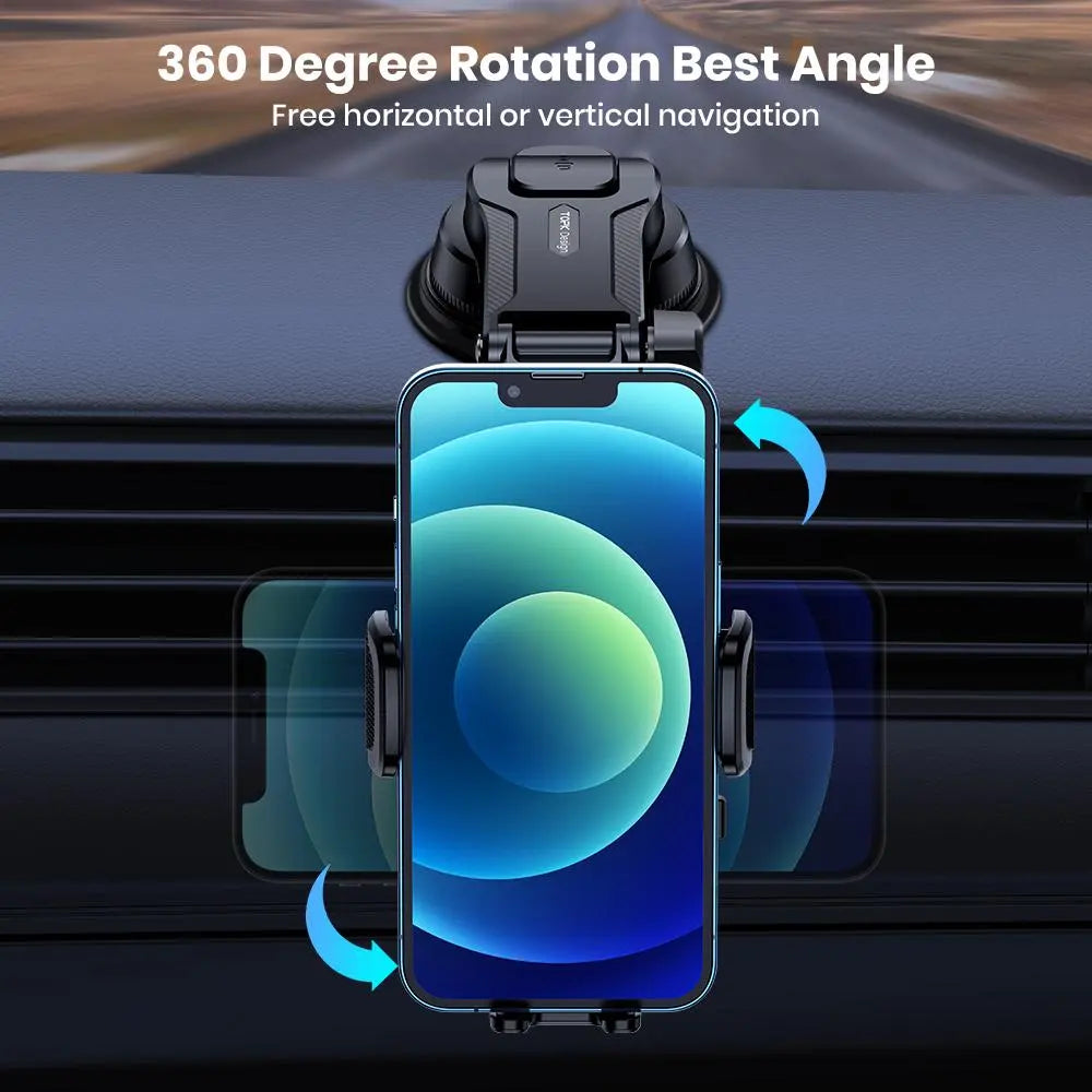 Adjustable Car Dashboard Phone Holder - Universal Mount for Mobile Devices
